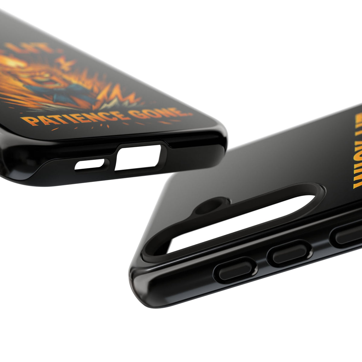 Phone Case — "Wick Lit. Patience Gone." Funny Angry Candle Protective Case