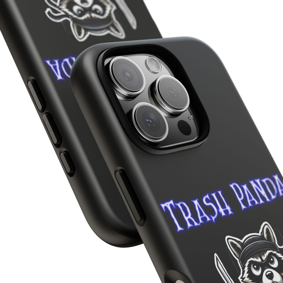 Trash Panda Ninja Phone Case — Cute Raccoon Warrior Protective Case