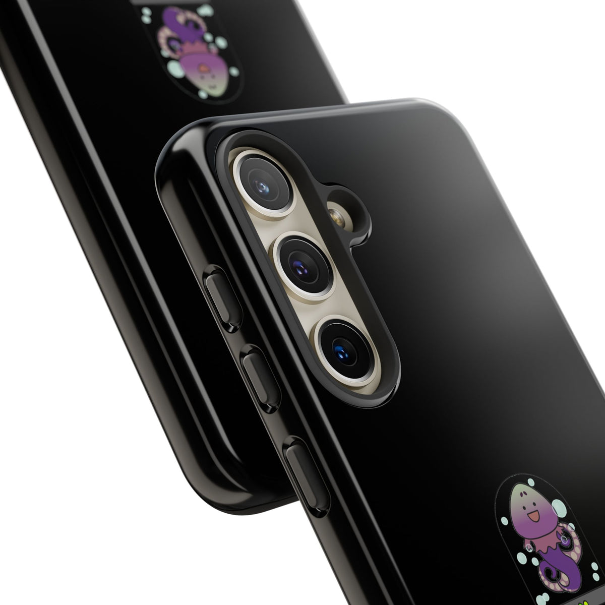 Phone Case — 'Got Protection?' Cute Purple Alien Anti-Shock Protective Cover