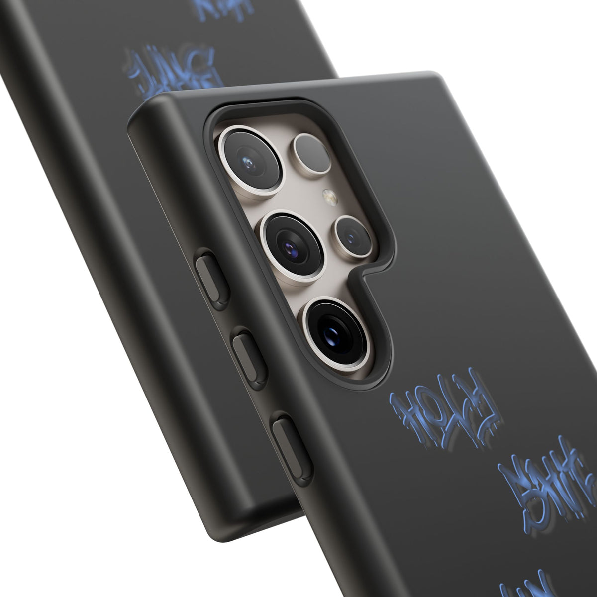 Phone Case — Blue Neon Graffiti "Tough Cases" Protective Cover