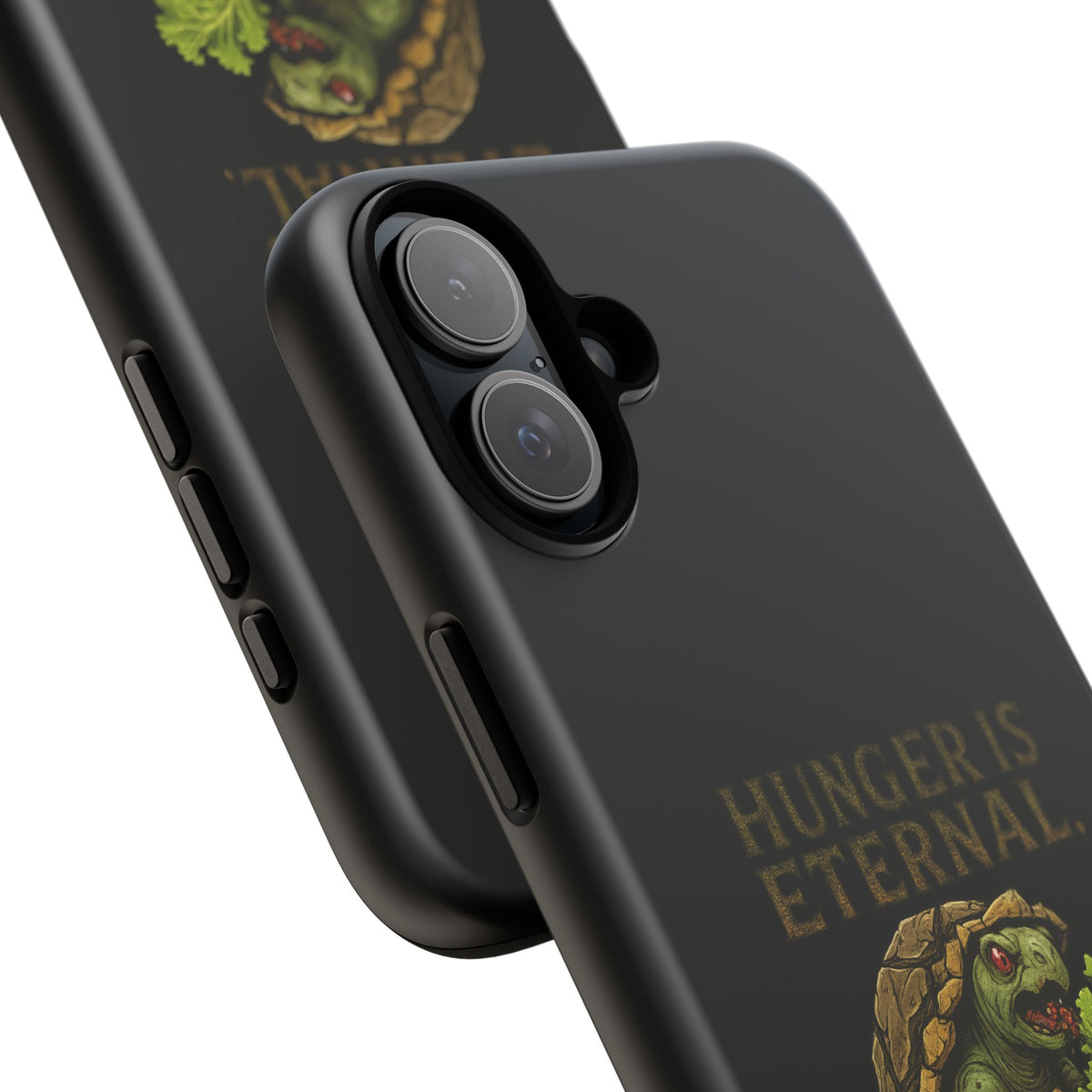 Phone Case — "Hunger Is Eternal, Your Fingers Are Optional" Turtle Monster Design