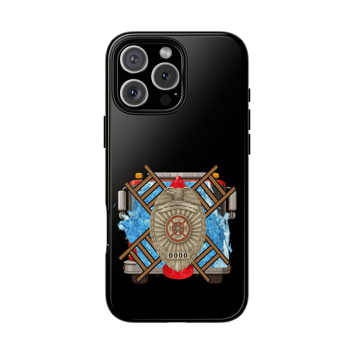 Firefighter Badge Phone Case – Maltese Cross Rescue Design