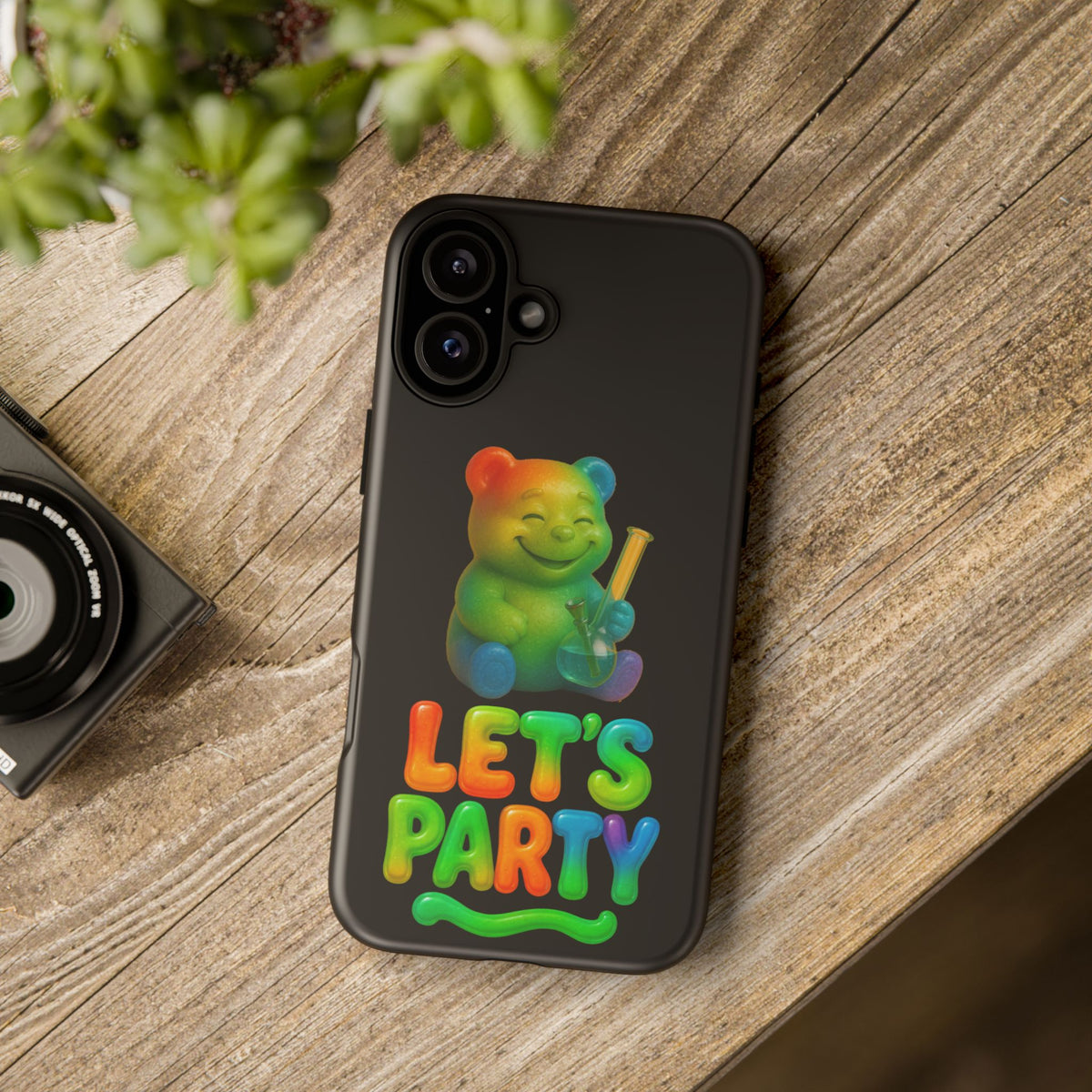 Let's Party Rainbow Bear Phone Case