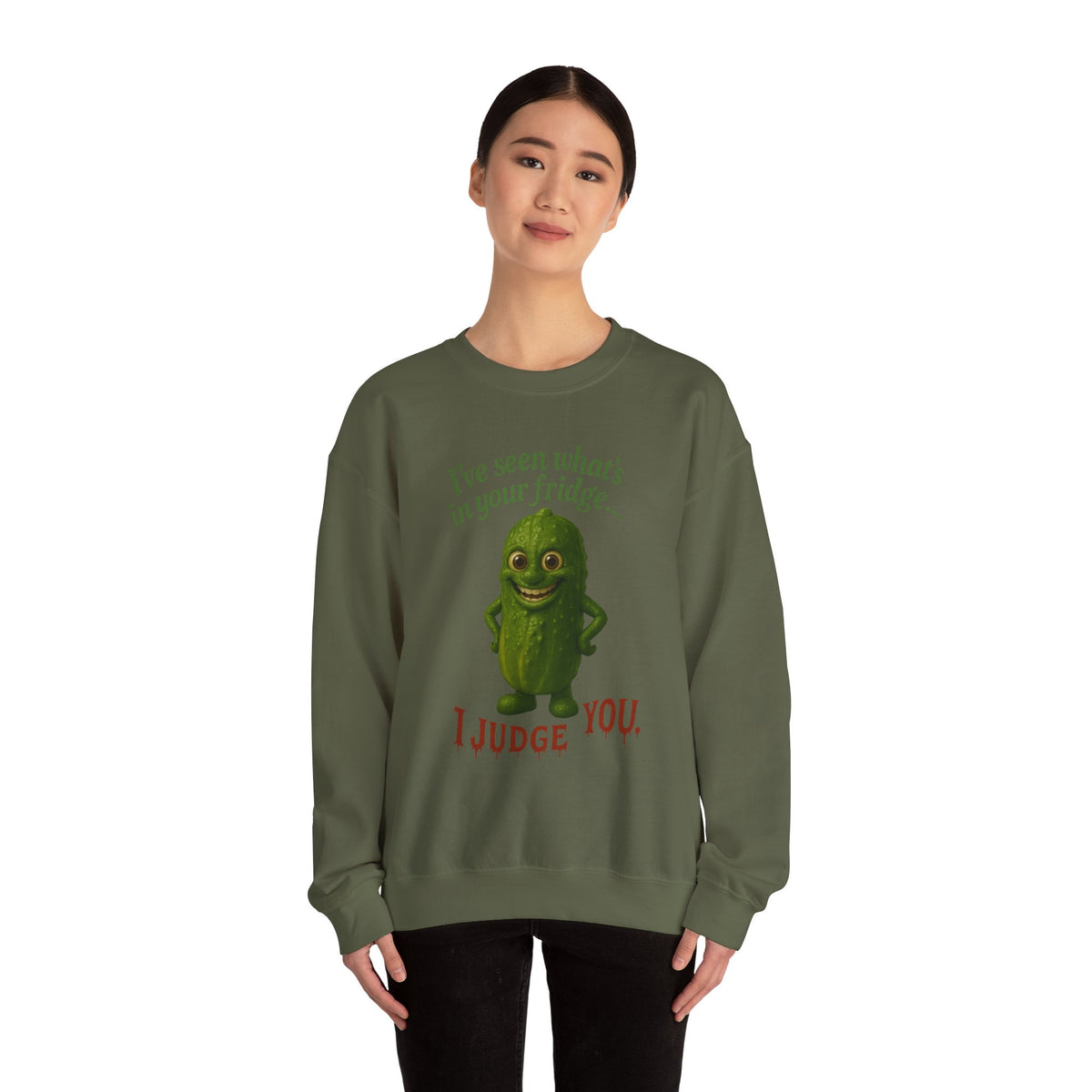 Judgmental Pickle Crewneck