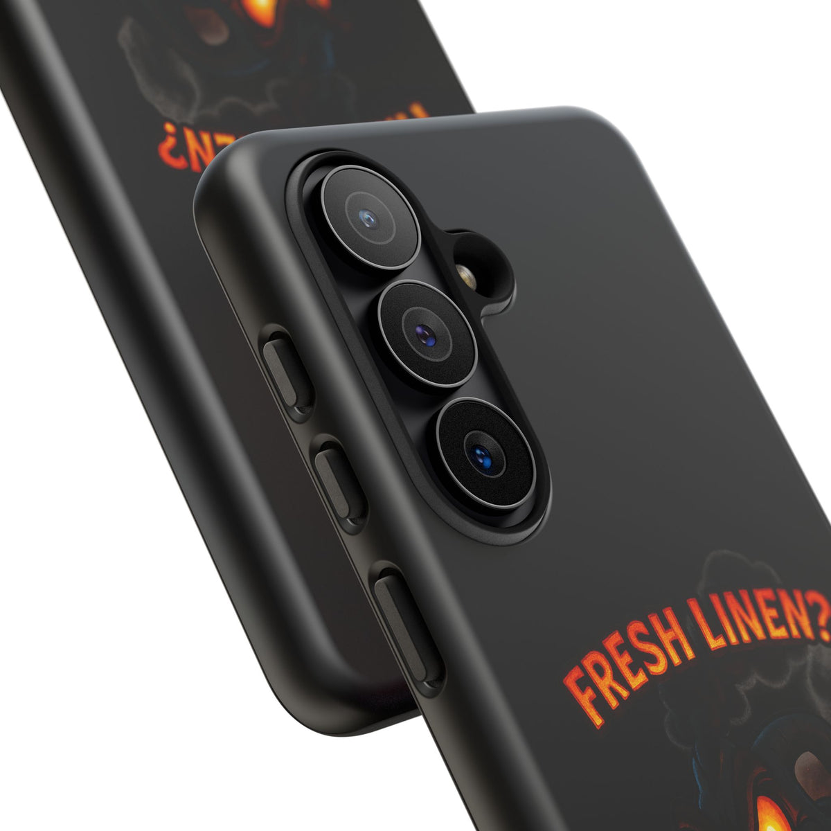 Phone Case — 'Fresh Linen? I Smell Fear.' Spooky Pumpkin Horror Protective Case