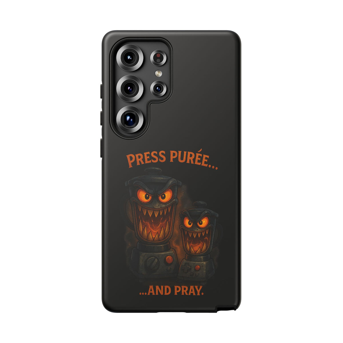 Phone Case - 'Press Purée...and Pray' Halloween Horror Protective Cover