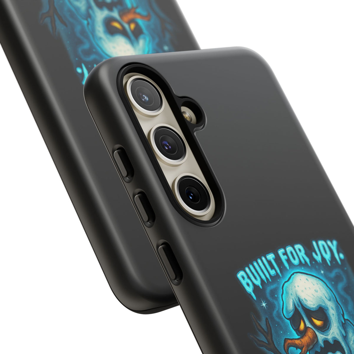 Phone Case — 'Built for Joy, Melting in Sorrow' Blue Melting Snowman Protective Case