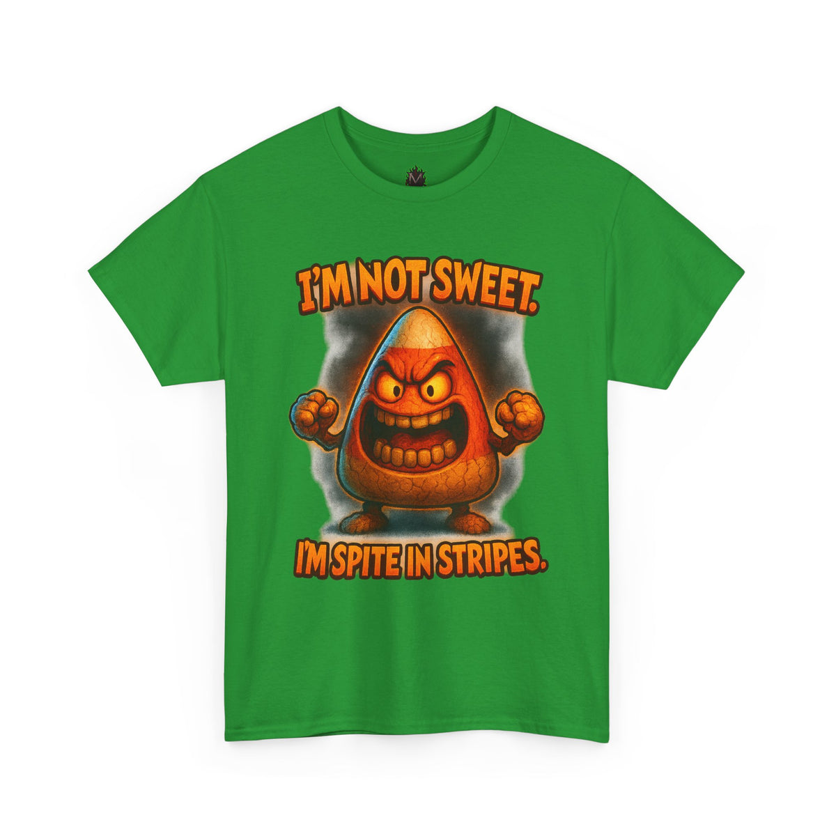 Angry Candy Corn I'm Not Sweet I'm Spite in Stripes T-Shirt