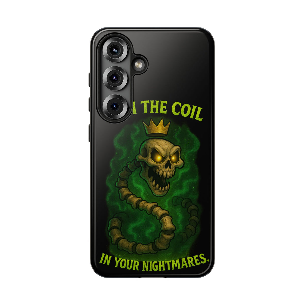 Tough Cases — “I Am The Coil In Your Nightmares” Skull Snake Shockproof Phone Case