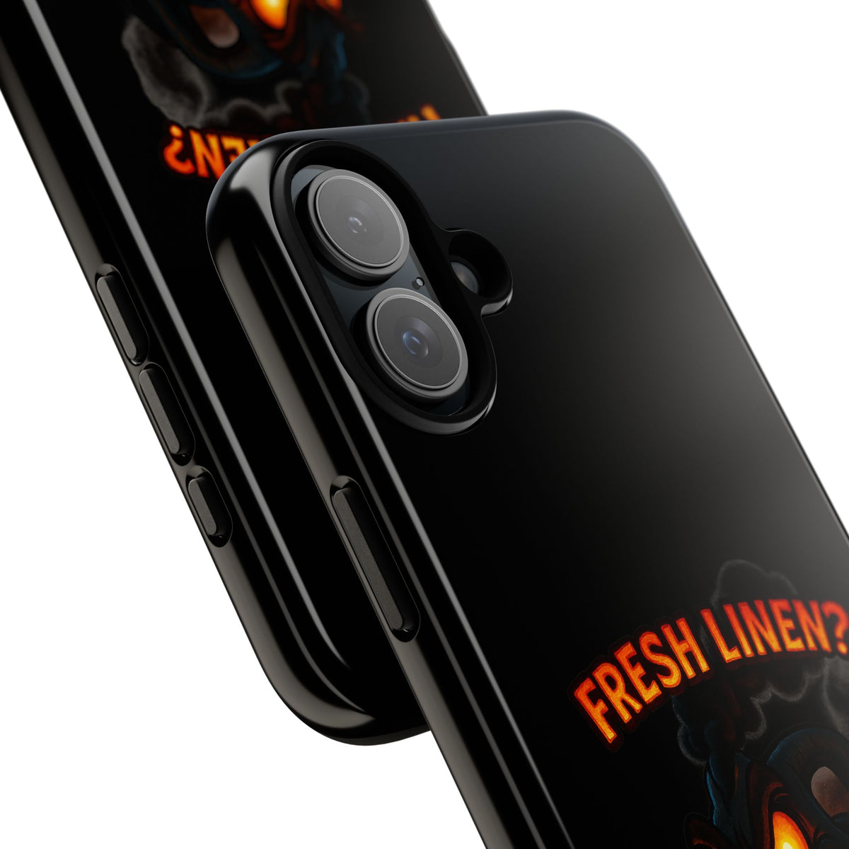 Phone Case — 'Fresh Linen? I Smell Fear.' Spooky Pumpkin Horror Protective Case