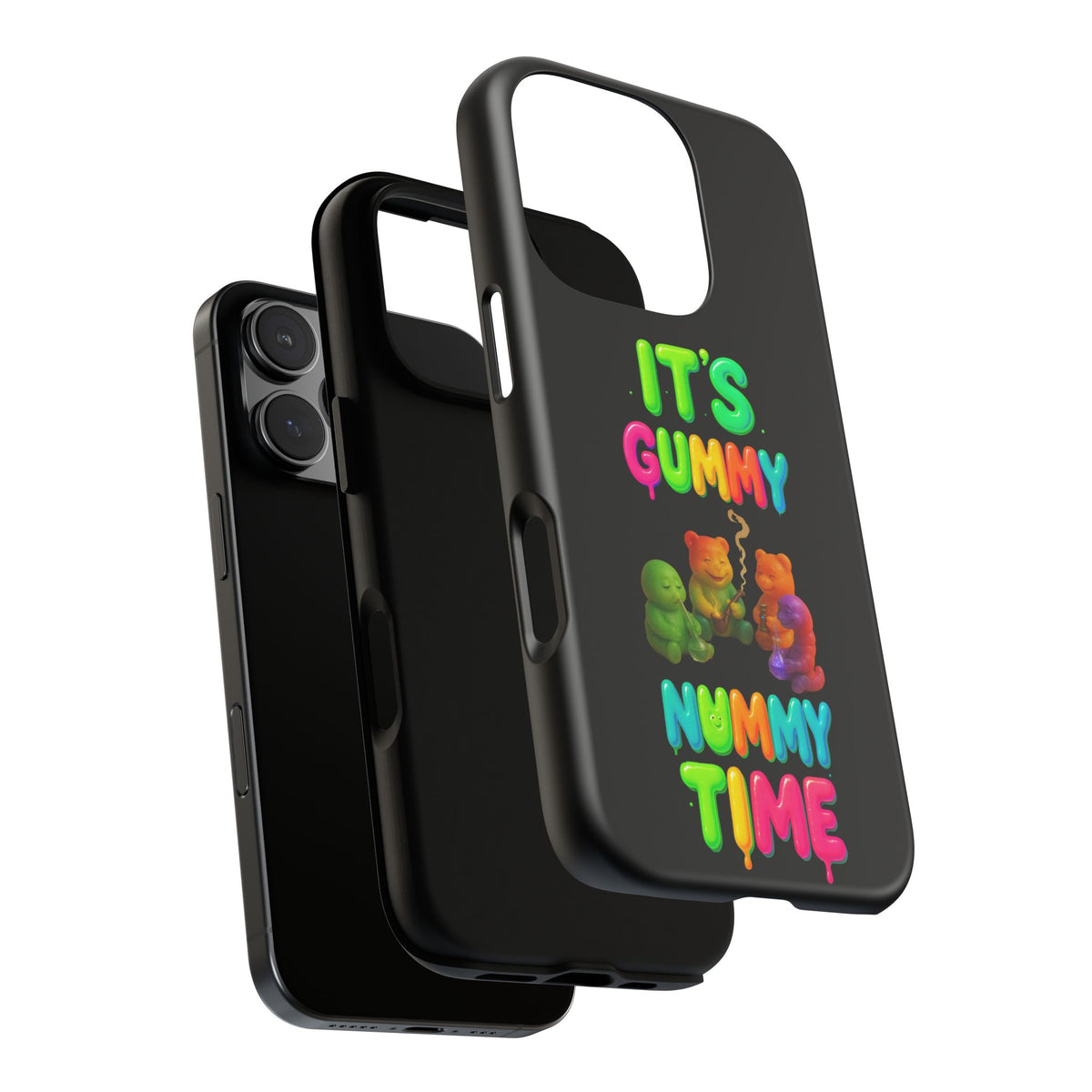 It's Gummy Nummy Time Phone Case — Colorful Gummy Bears Protective Case