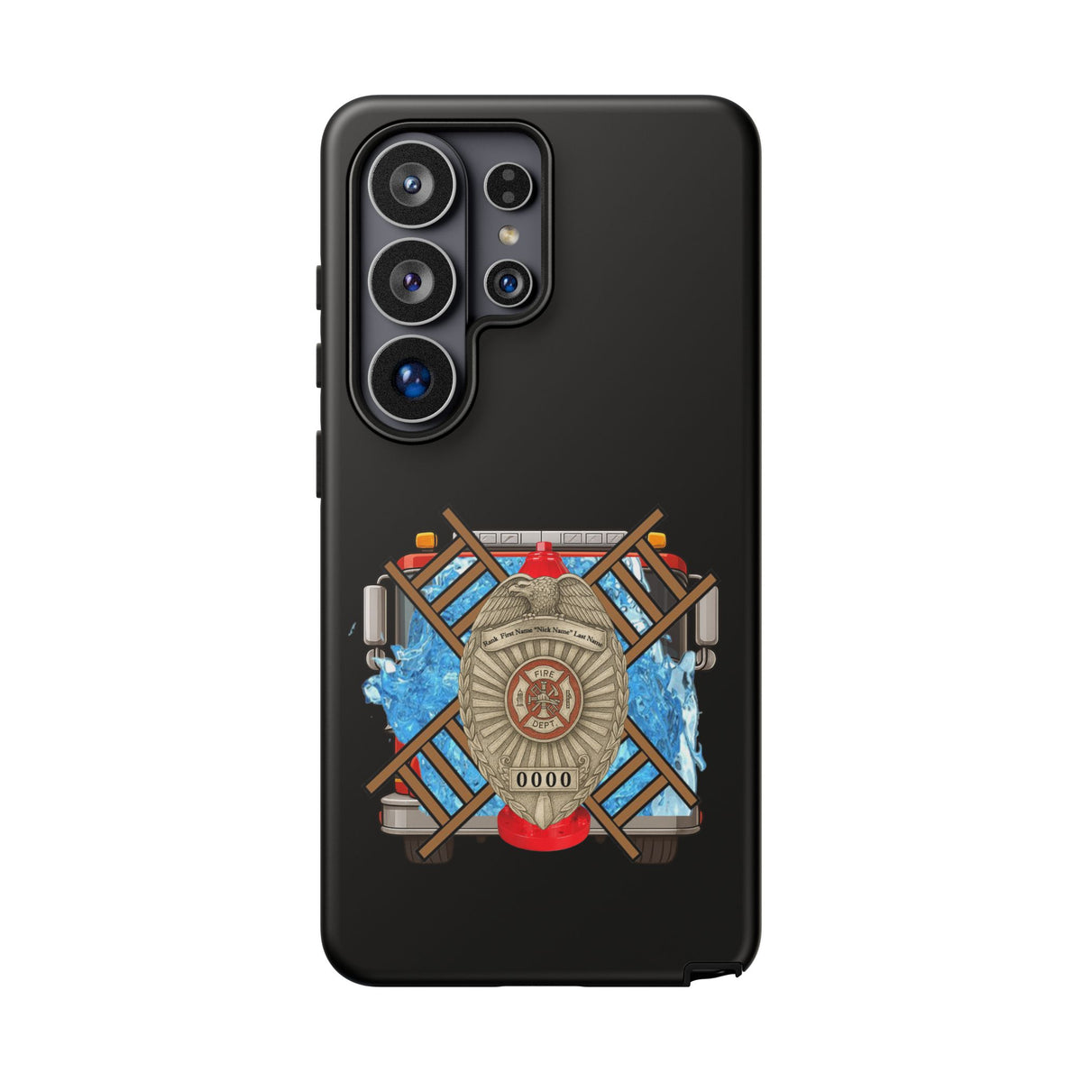 Firefighter Badge Phone Case – Maltese Cross Rescue Design
