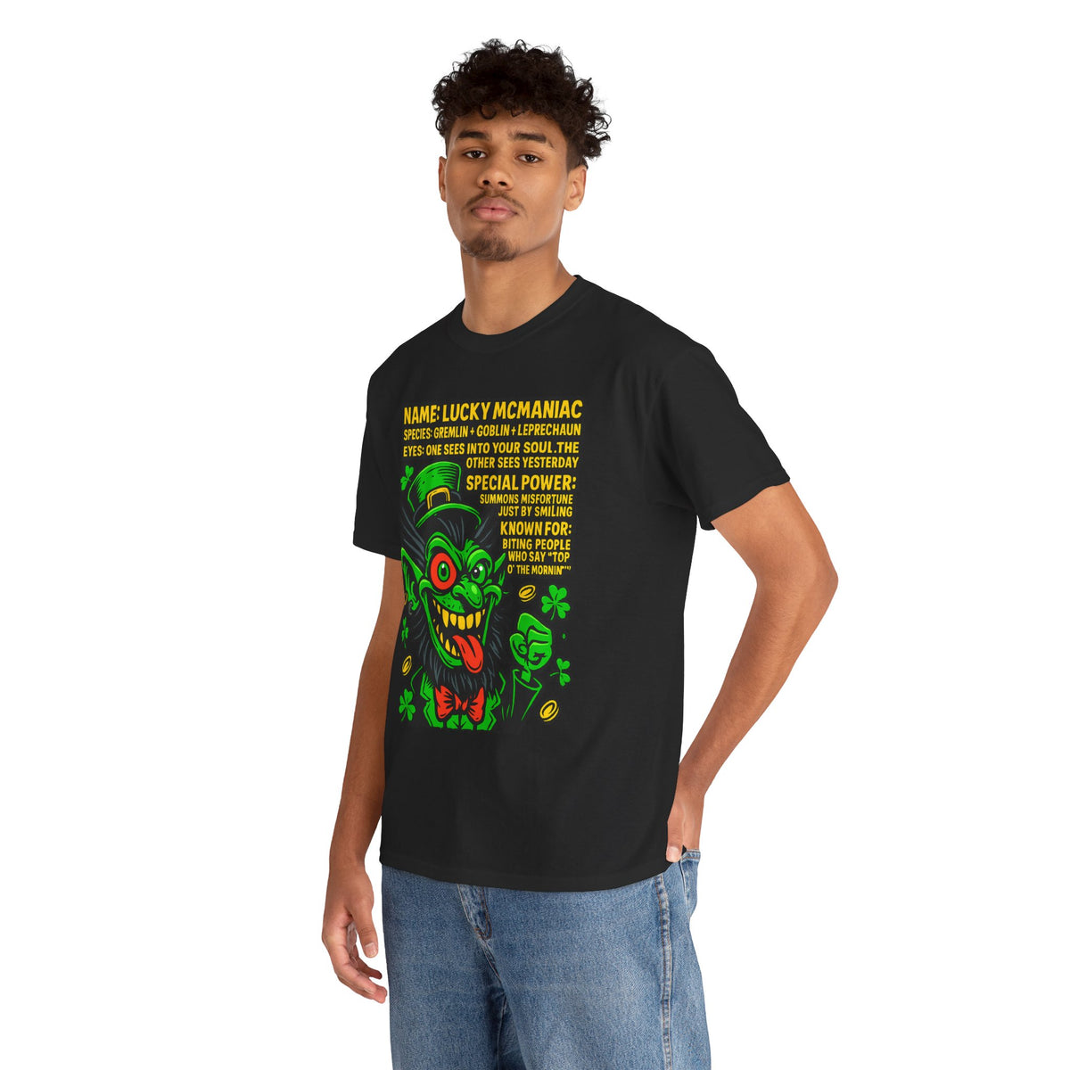 Lucky McManiac – Mischievous Goblin-Leprechaun Hybrid T-Shirt