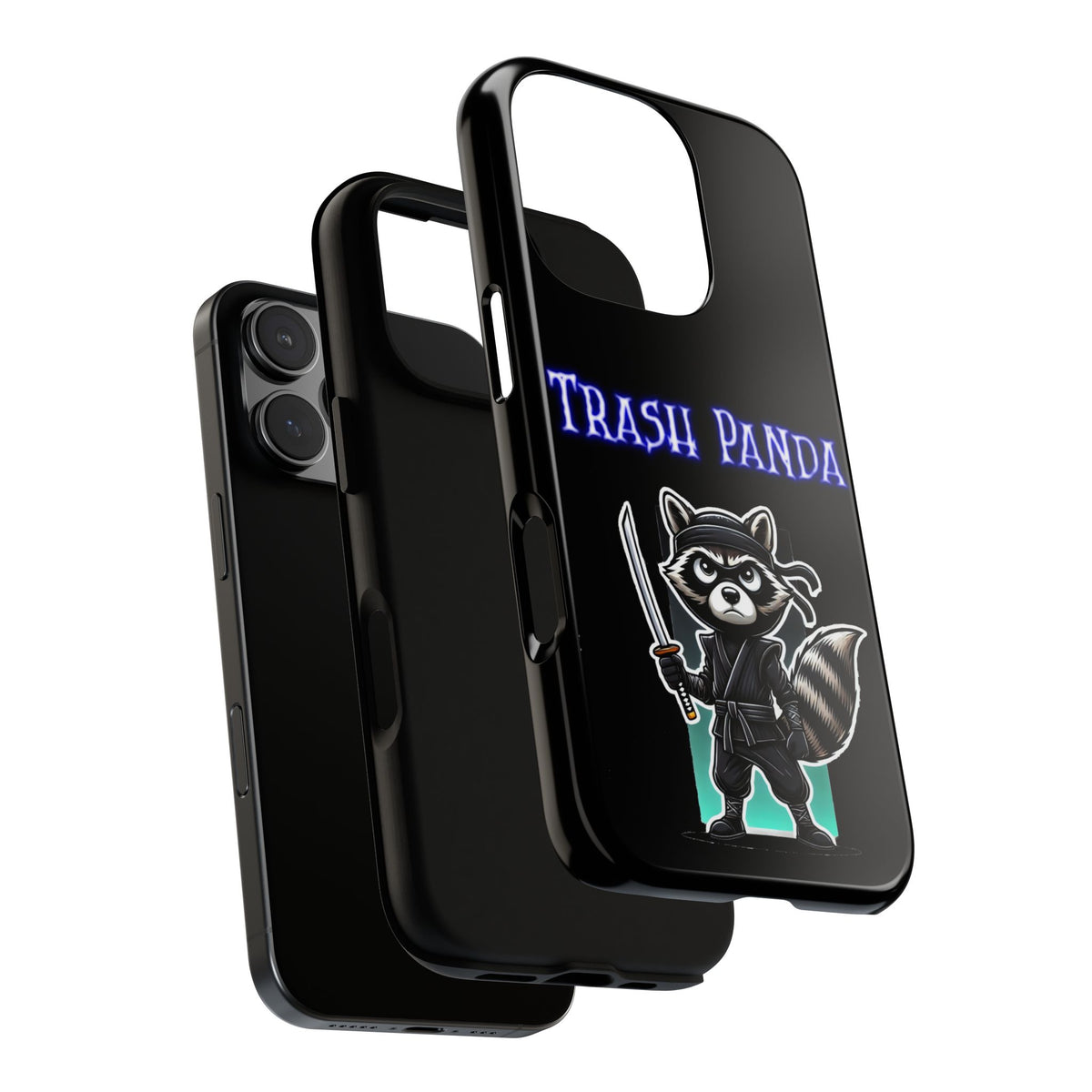 Trash Panda Ninja Phone Case — Cute Raccoon Warrior Protective Case