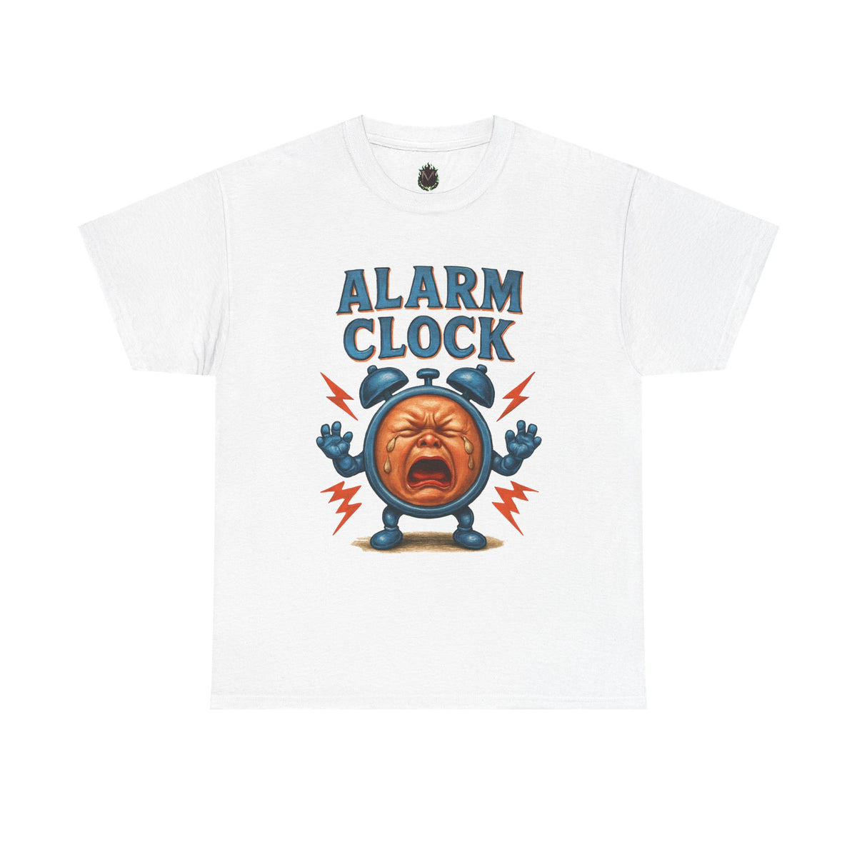 Alarm Clock crying face Tee | Funny Retro Alarm Clock design