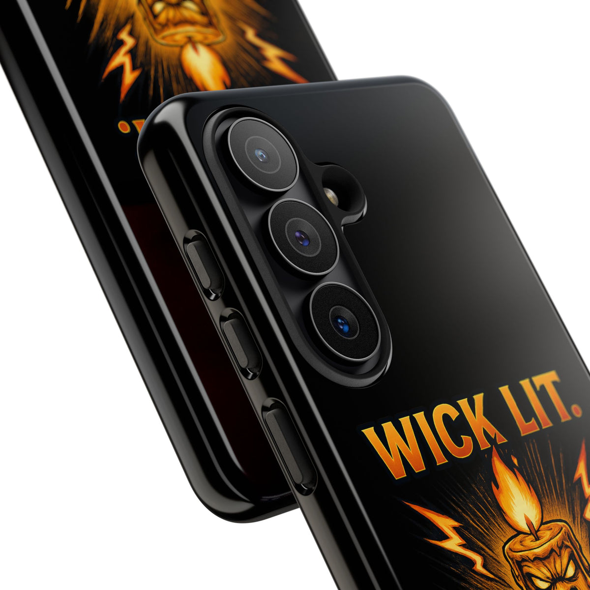 Phone Case — "Wick Lit. Patience Gone." Funny Angry Candle Protective Case