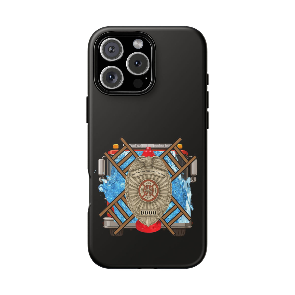 Firefighter Badge Phone Case – Maltese Cross Rescue Design