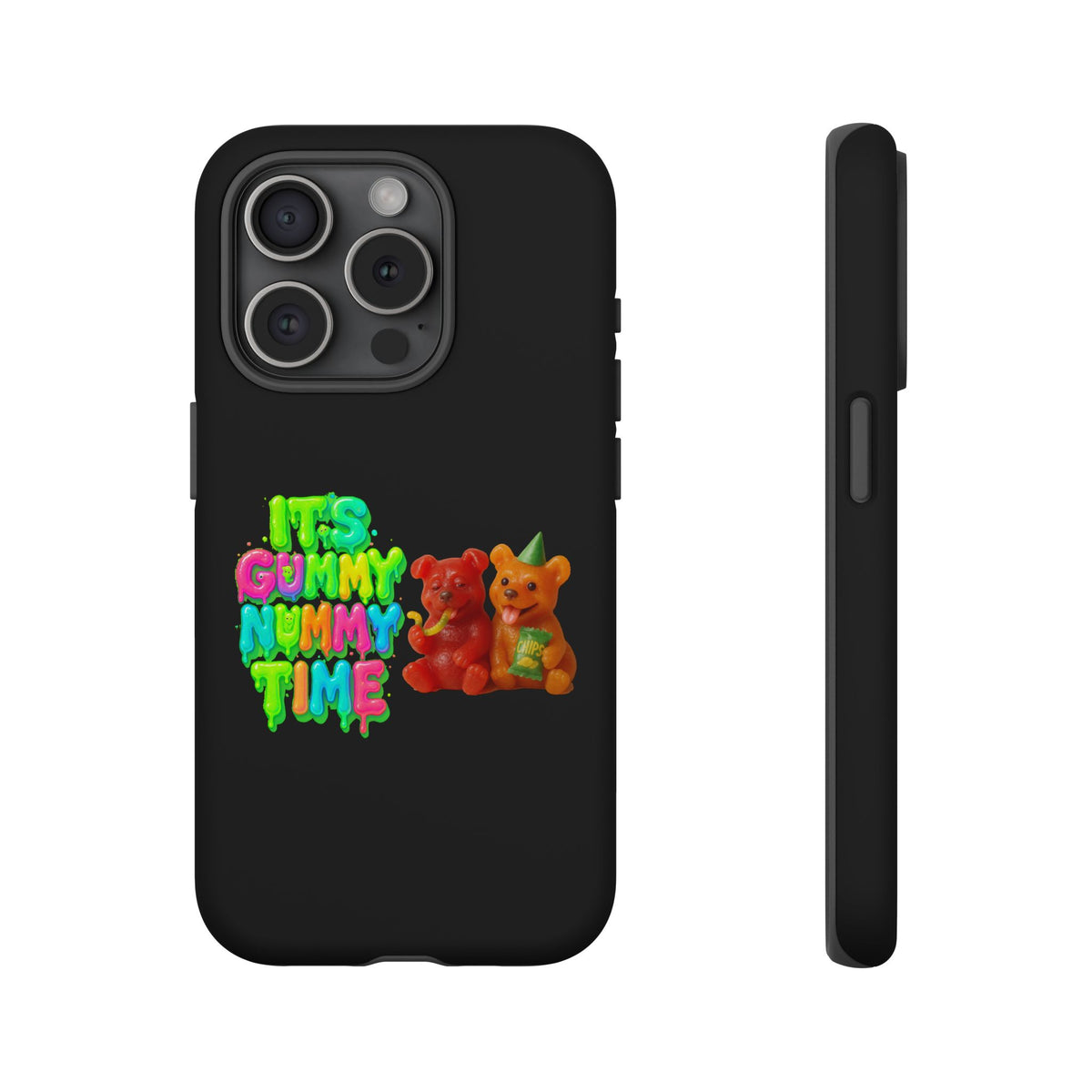 Phone Case — "It's Gummy Nummy Time" Colorful Gummy Bear Protective Case