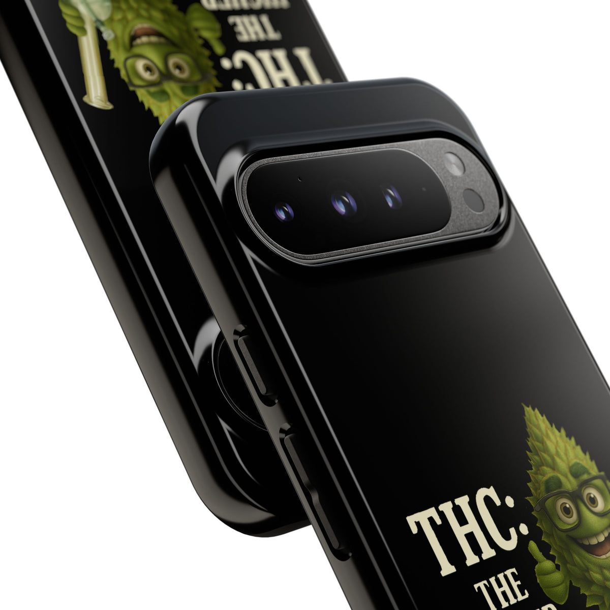 THC The Higher Curriculum Phone Case – Funny Cannabis Nug Cartoon iPhone Case