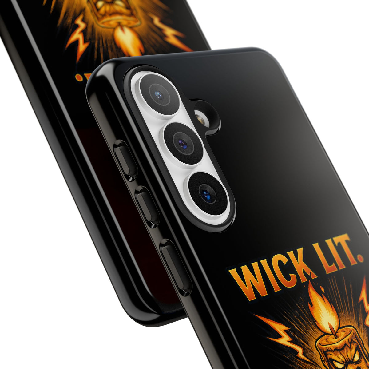 Phone Case — "Wick Lit. Patience Gone." Funny Angry Candle Protective Case