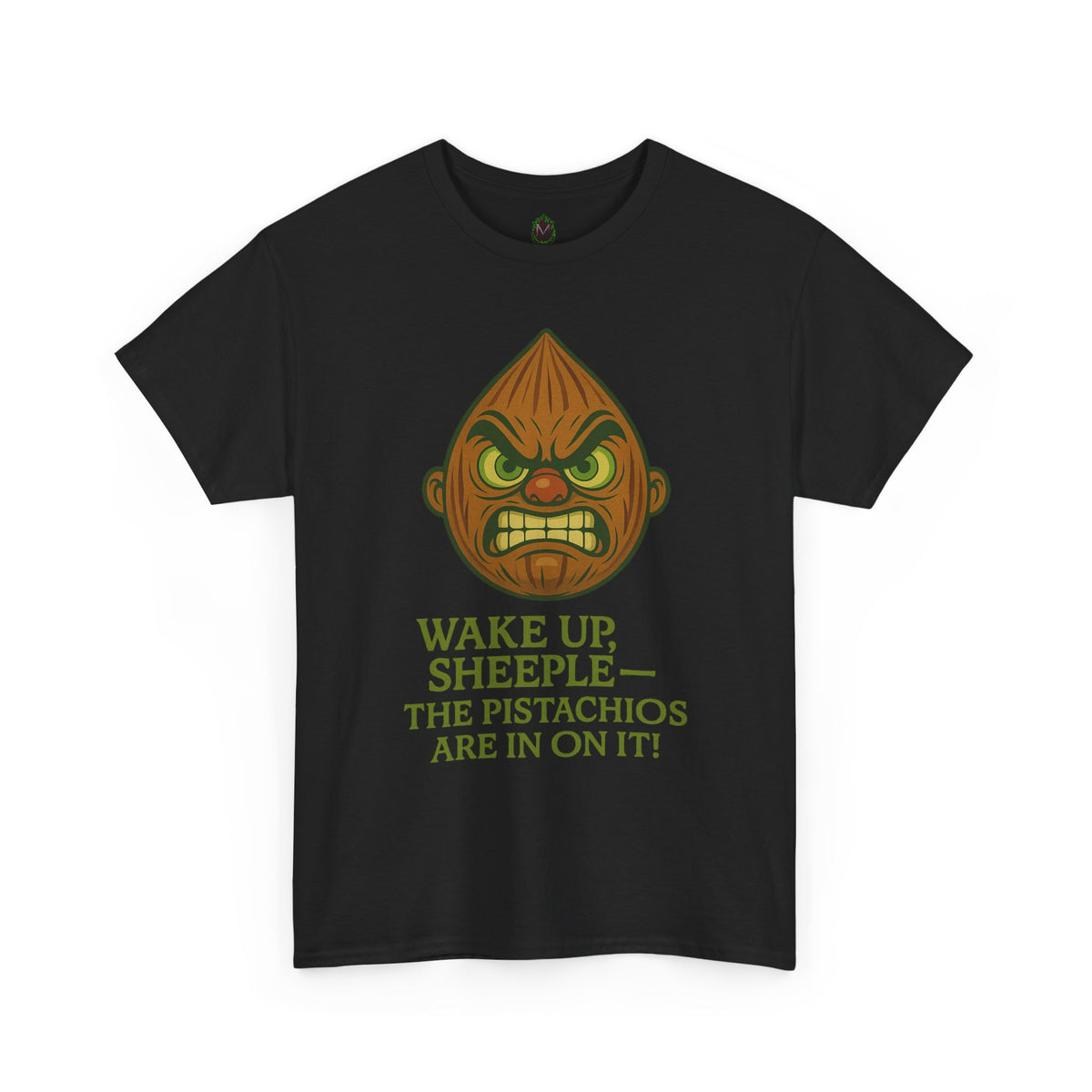 Almond Conspiracy – “The Pistachios Are In On It!” Tinfoil Nut Tee