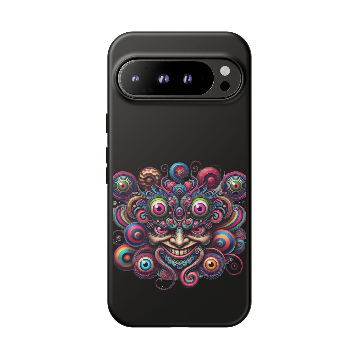 Psychedelic Smiling Eye Cluster Phone Case