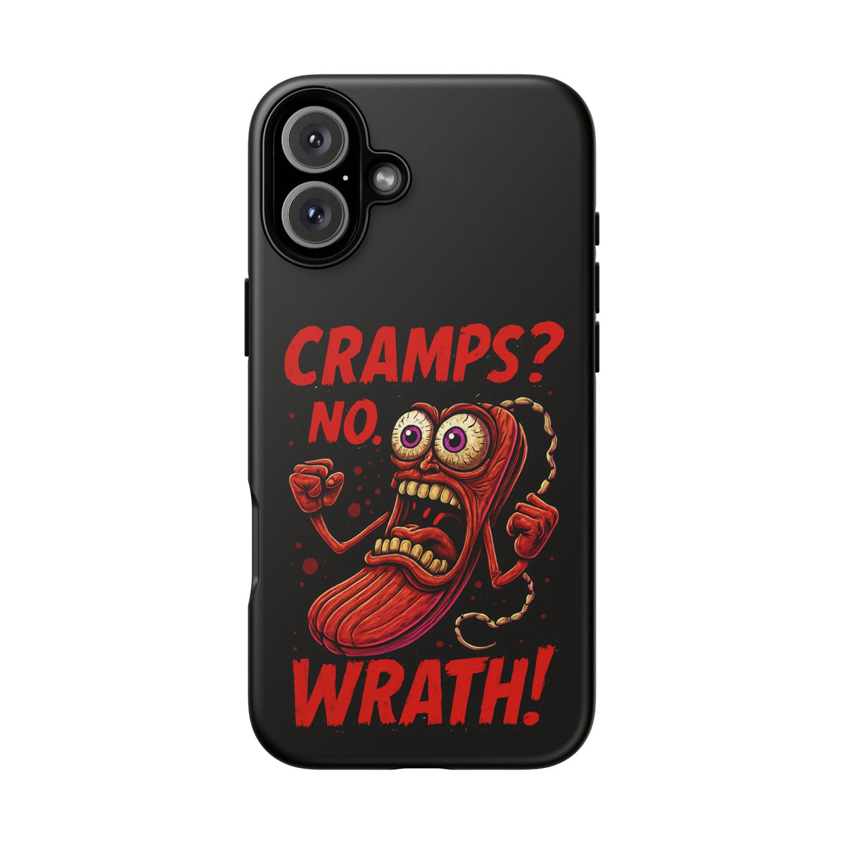 Phone Case — "Cramps? No, Wrath!" Retro Hot-Pepper Graphic