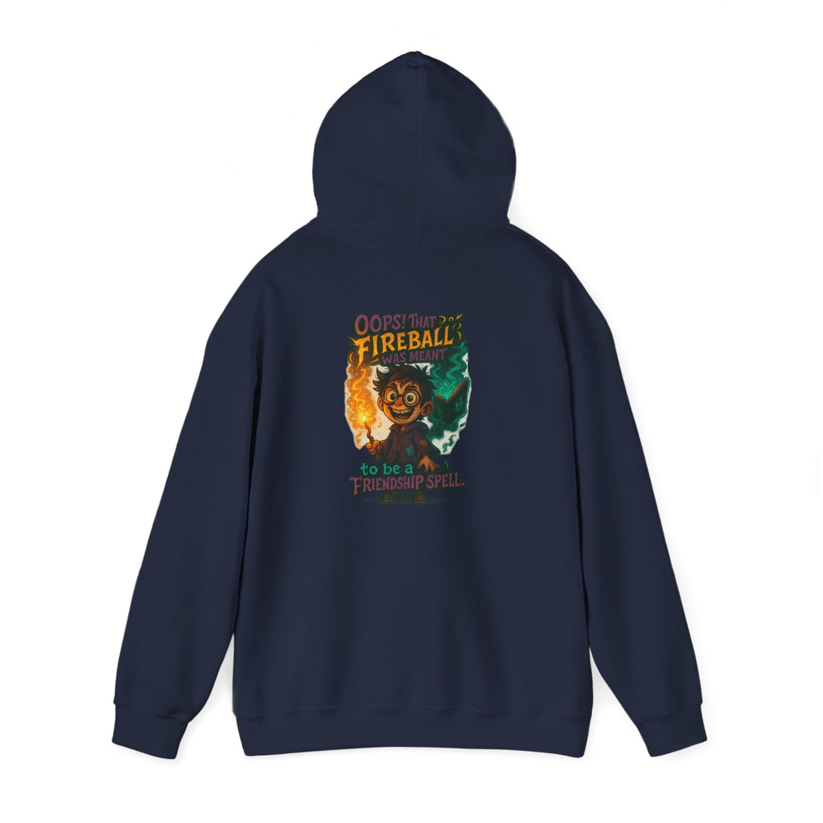 Fireball Demon Hoodie — Fiery Illustration Sweatshirt