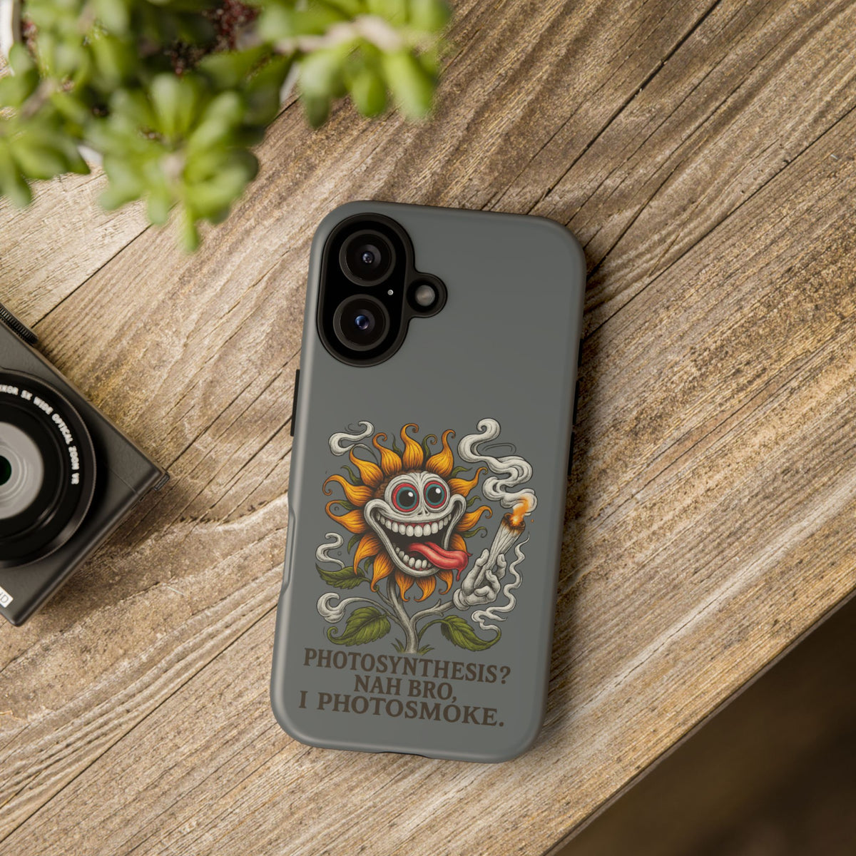 Photosmoke Sunflower Phone Case — Funny Stoner Botanical iPhone Cover
