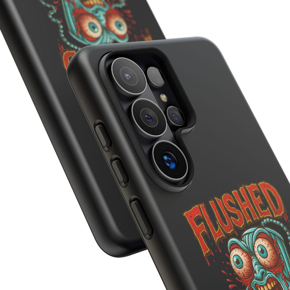 Phone Case — "Flushed But Not Forgotten" Horror Graphic iPhone Cover