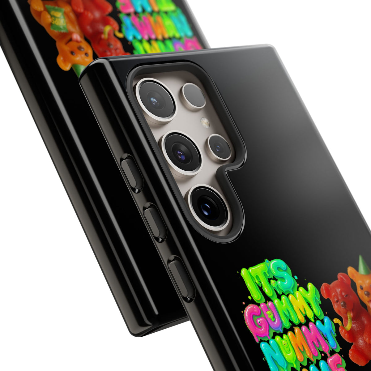 Phone Case — "It's Gummy Nummy Time" Colorful Gummy Bear Protective Case