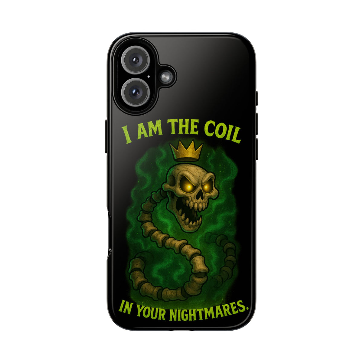 Tough Cases — “I Am The Coil In Your Nightmares” Skull Snake Shockproof Phone Case