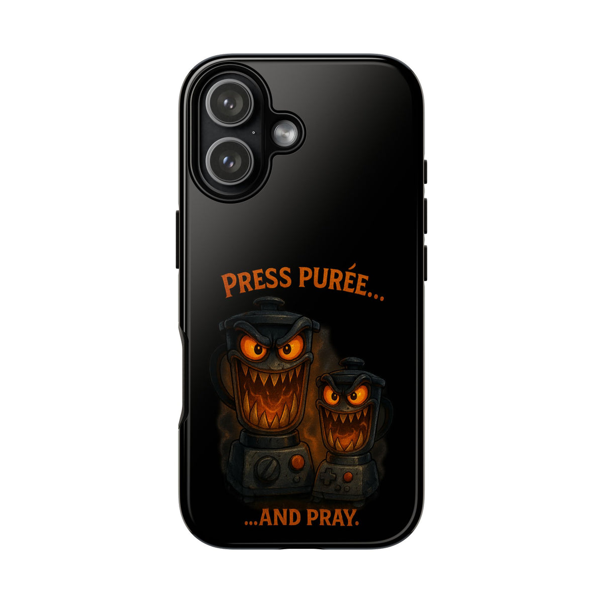 Phone Case - 'Press Purée...and Pray' Halloween Horror Protective Cover