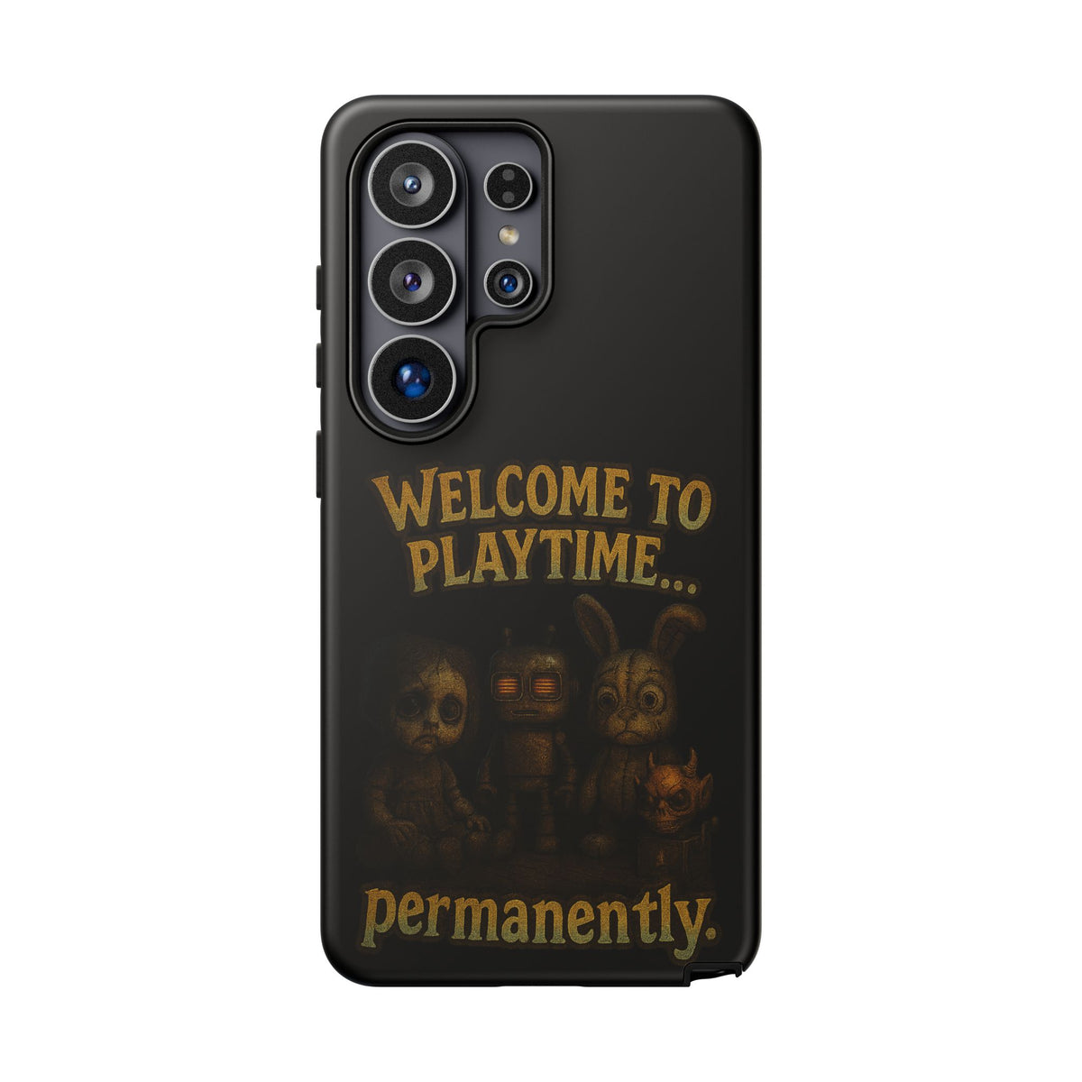 Phone Case — "Welcome to Playtime... Permanently." Horror Game Character Protective Case