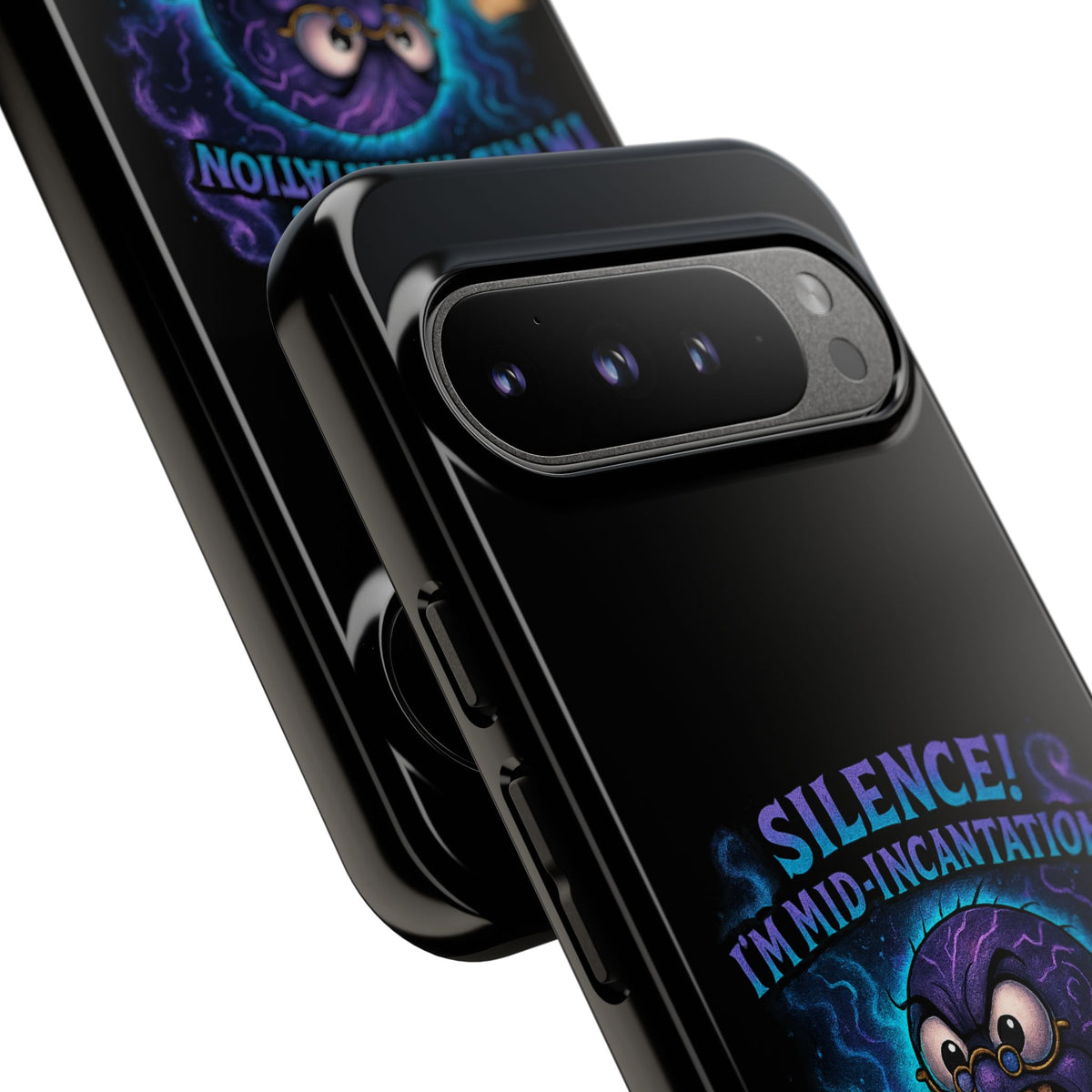 Phone Case — "Silence! I'm Mid-Incantation" Cute Angry Spider Magic Design