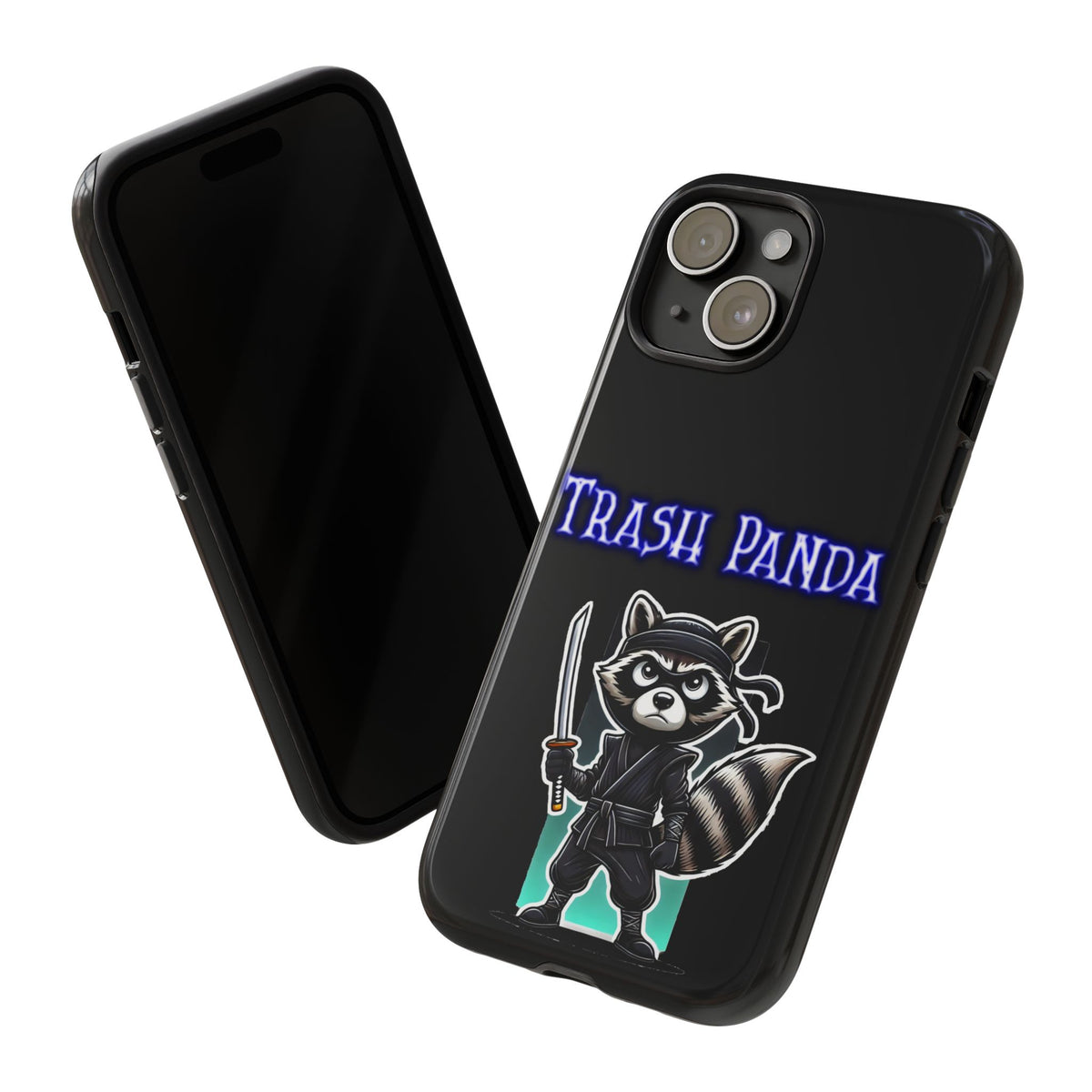 Trash Panda Ninja Phone Case — Cute Raccoon Warrior Protective Case