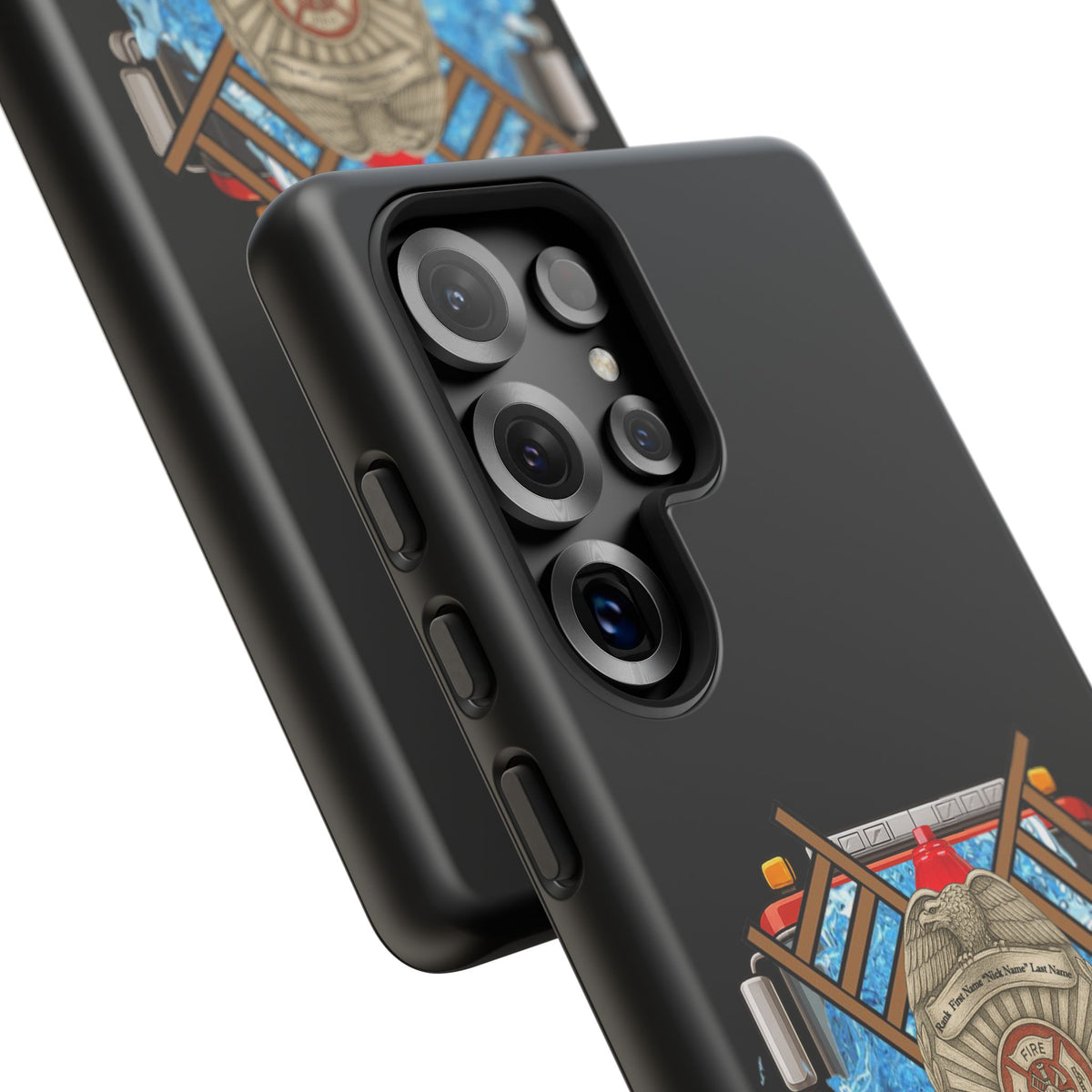 Firefighter Badge Phone Case – Maltese Cross Rescue Design