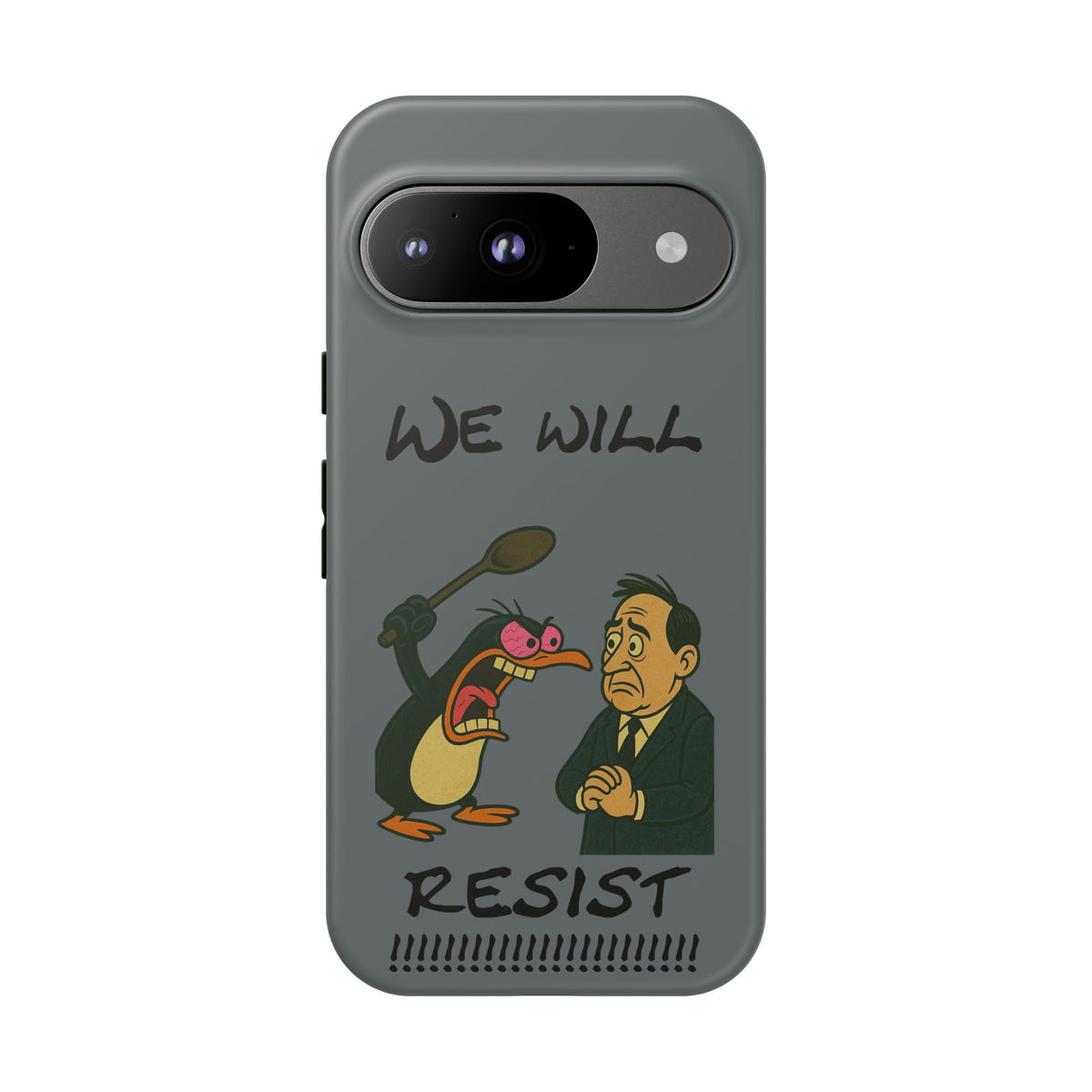 Phone Case - "We Will Resist" Cartoon Protest Design