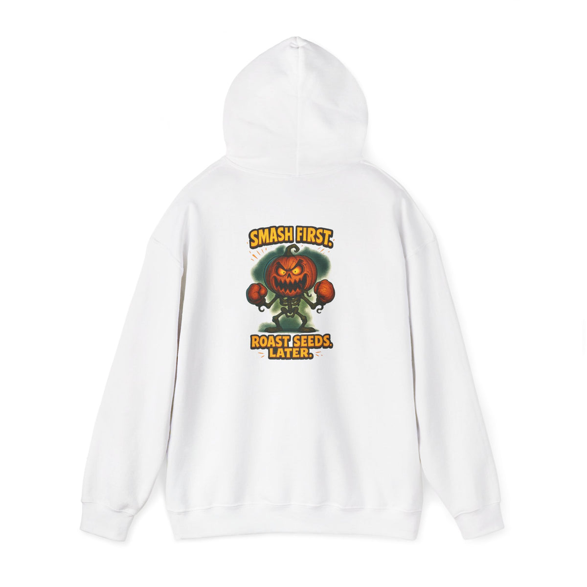 Pumpkin Punch Hoodie — "Smash First, Roast Seeds Later" Halloween Sweatshirt