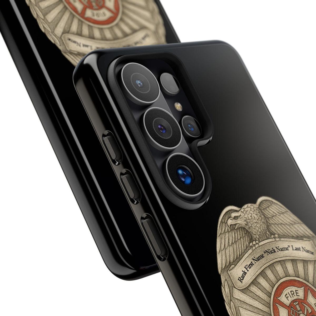 Firefighter Badge Phone Case – Personalized Dept. Emblem Tough Case