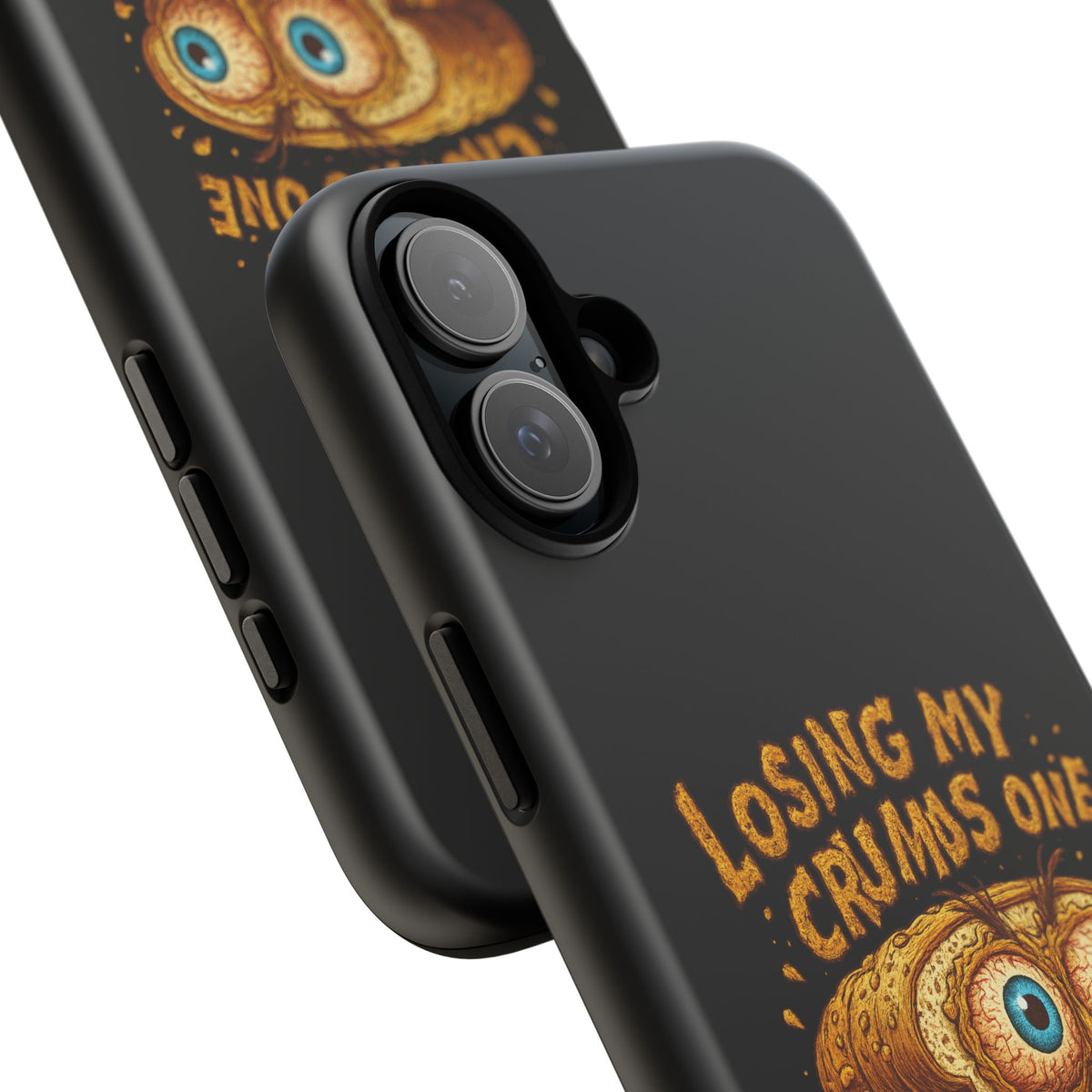 Phone Case — "Losing My Crumbs One Thought at a Time" Funny Retro Bread Illustration