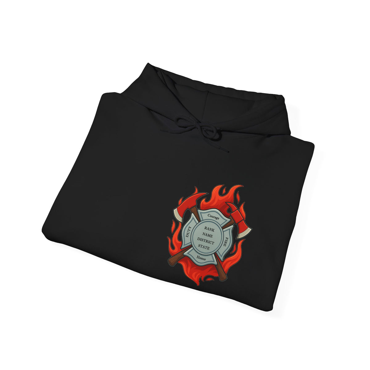 Courage Under Fire Firefighter Hoodie