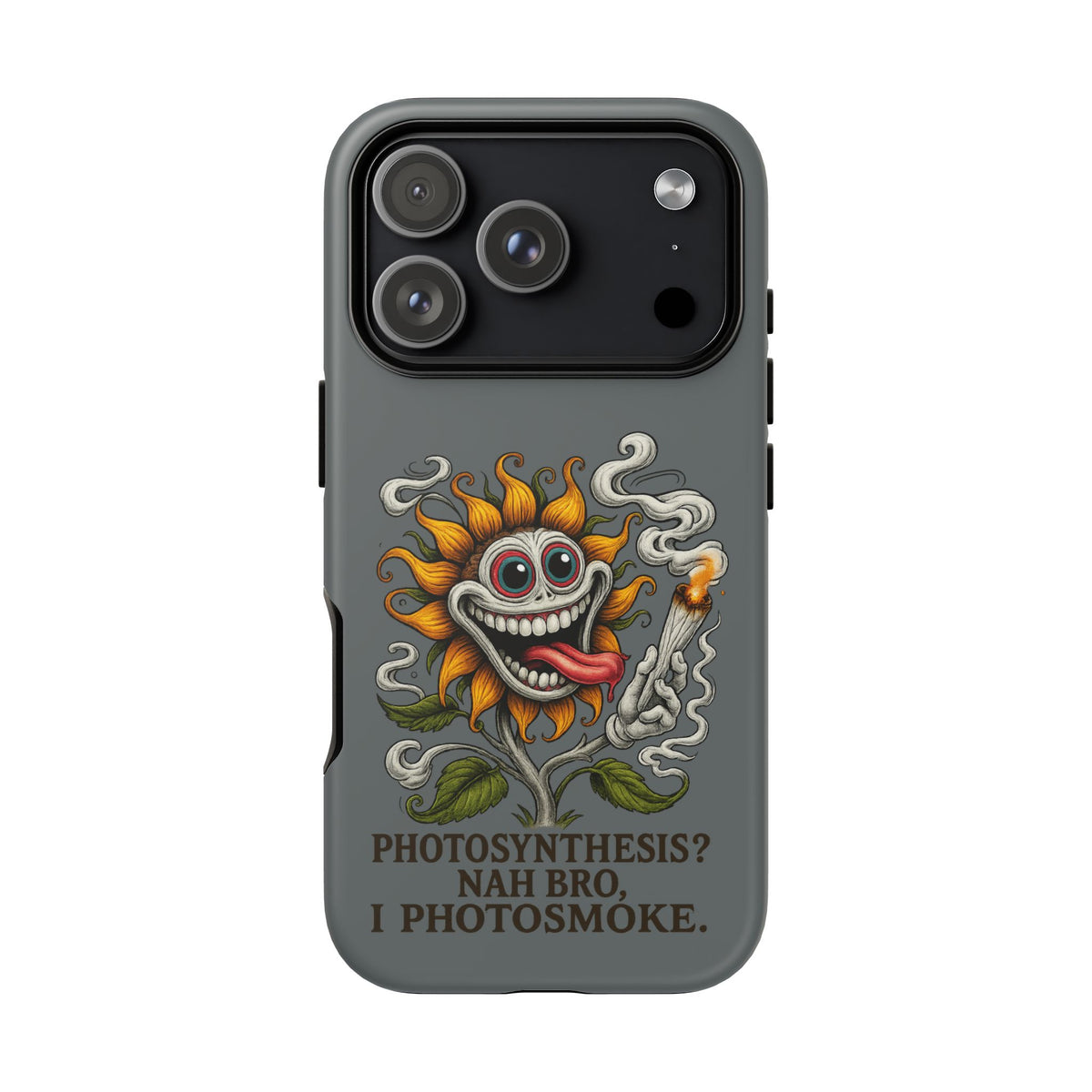Photosmoke Sunflower Phone Case — Funny Stoner Botanical iPhone Cover