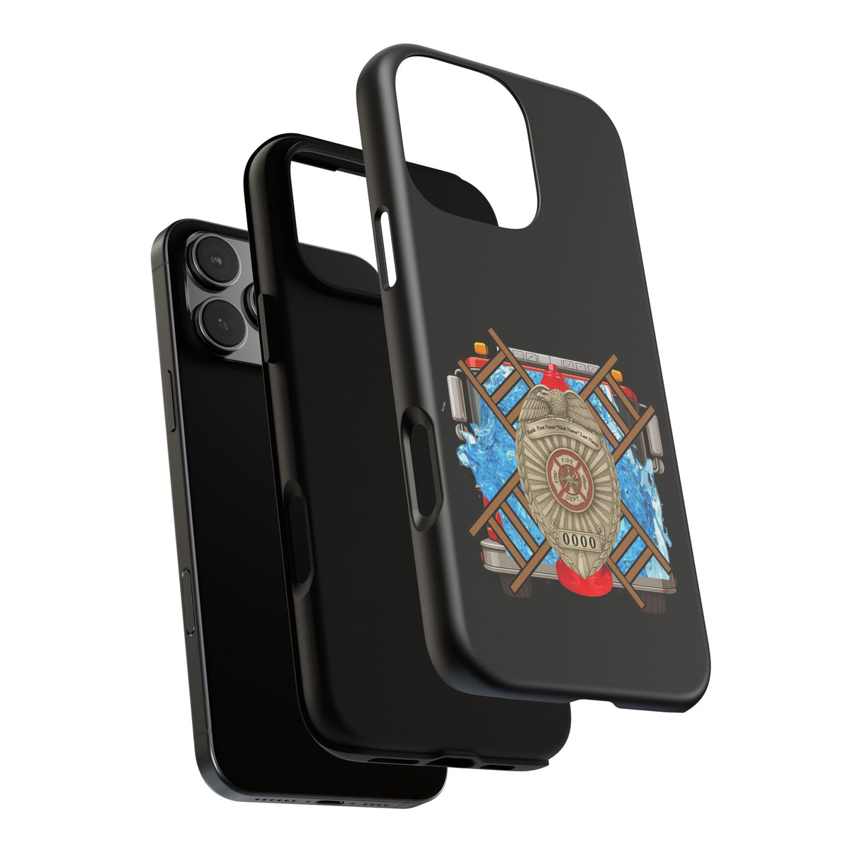 Firefighter Badge Phone Case – Maltese Cross Rescue Design