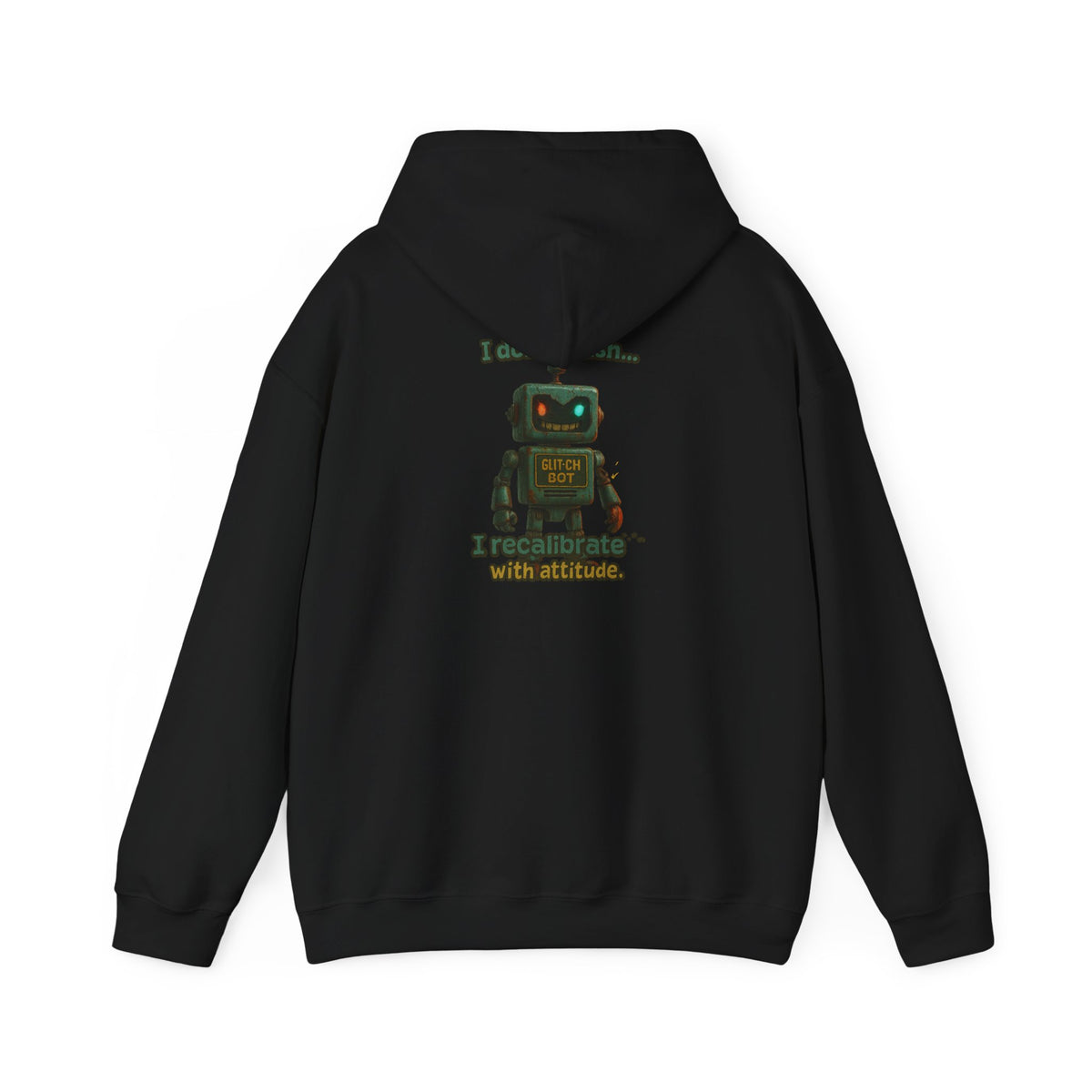 Retro Robot Hoodie — 'I Am Not A Toy' Vintage Toy Bot Sweatshirt