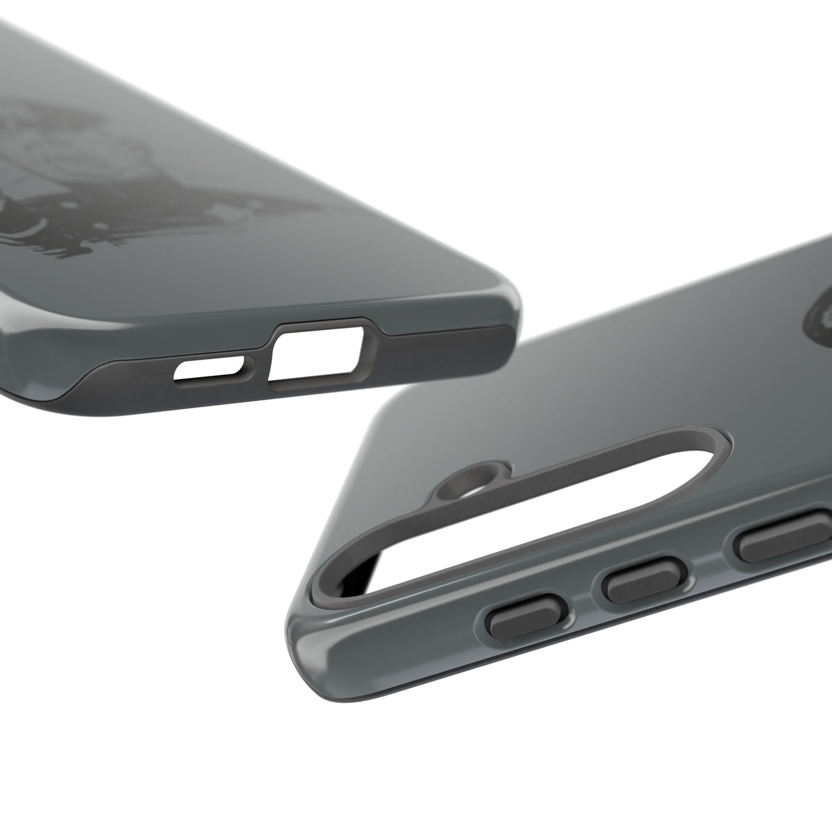 Vintage Cop Middle Finger Phone Case — Edgy Retro iPhone Protective Cover