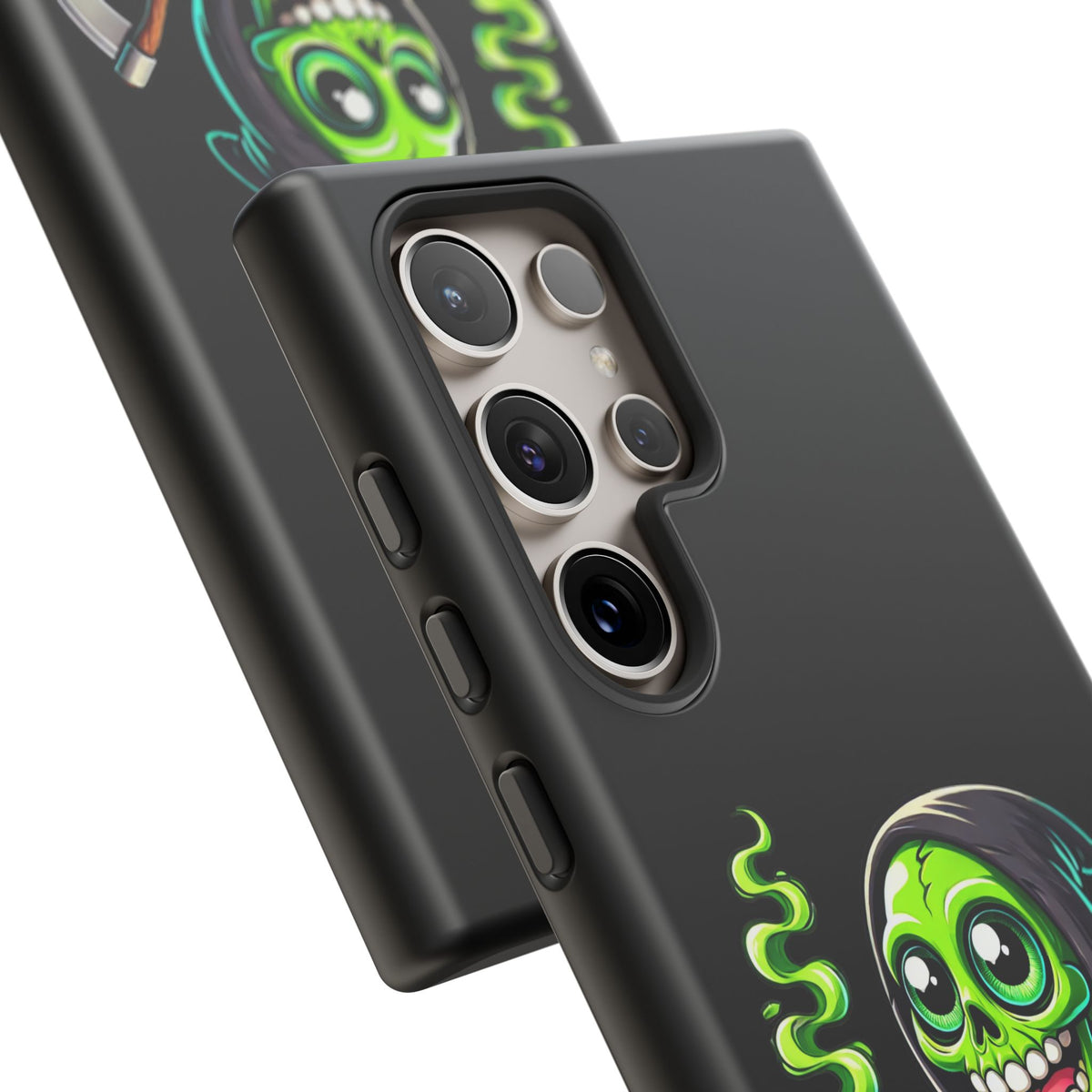 Grinning Green Reaper Phone Case