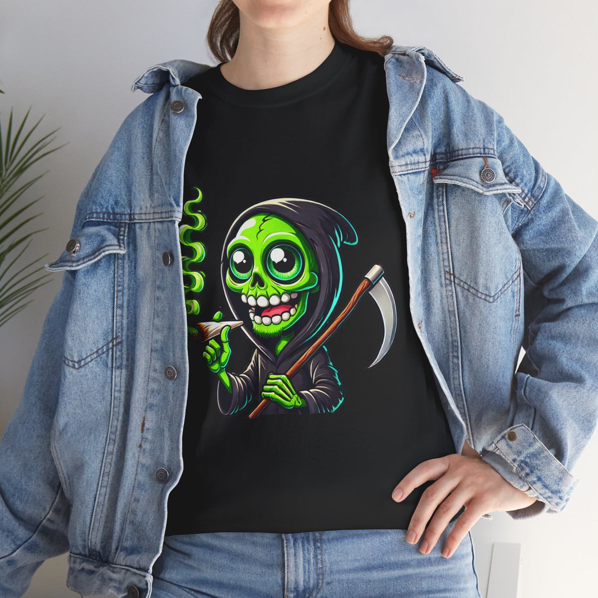 "Chillin' Reaper" Funny Cannabis T-Shirt