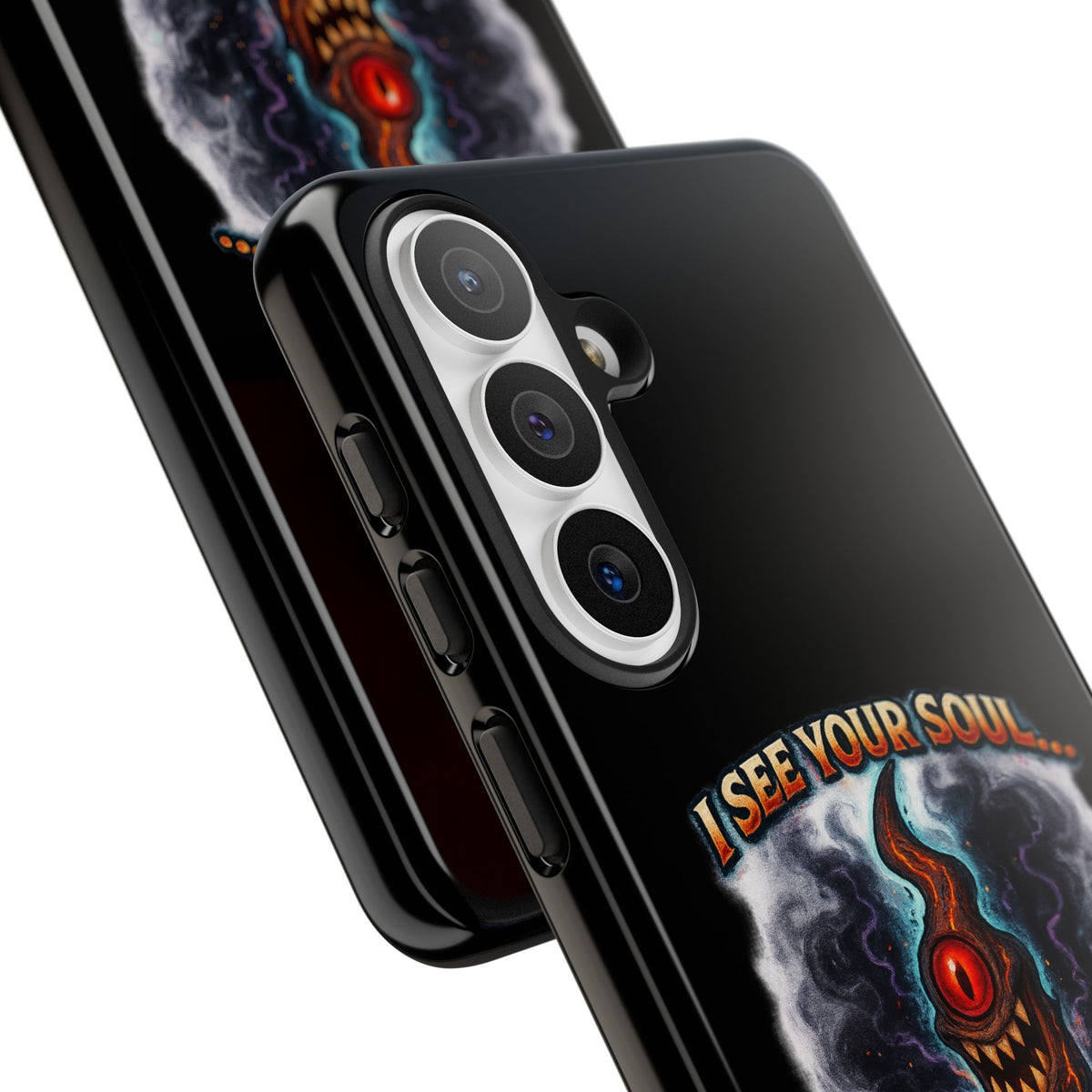 Phone Case — "I See Your Soul and It’s Disappointing" Dark Horror Graphic
