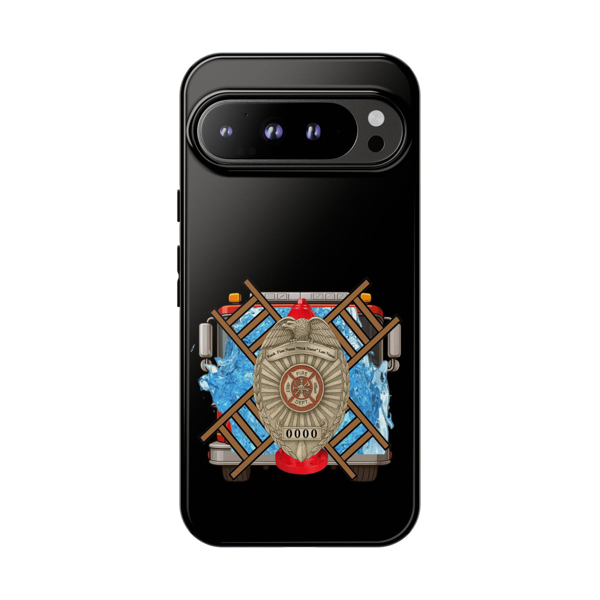 Firefighter Badge Phone Case – Maltese Cross Rescue Design